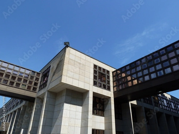Fototapeta moderner Anbau der Semperoper Dresden