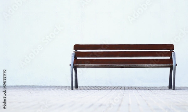 Fototapeta park bench design minimalist image