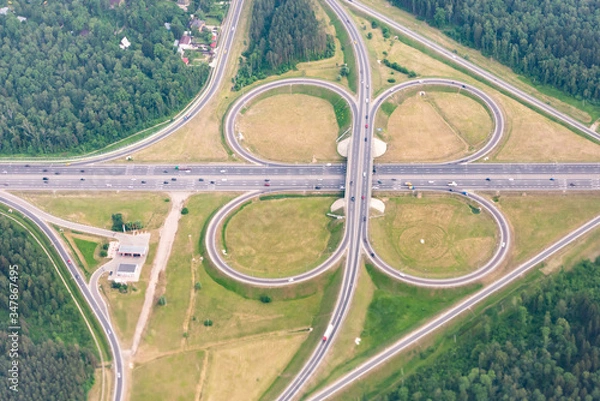 Obraz Road interchanges in the Moscow region