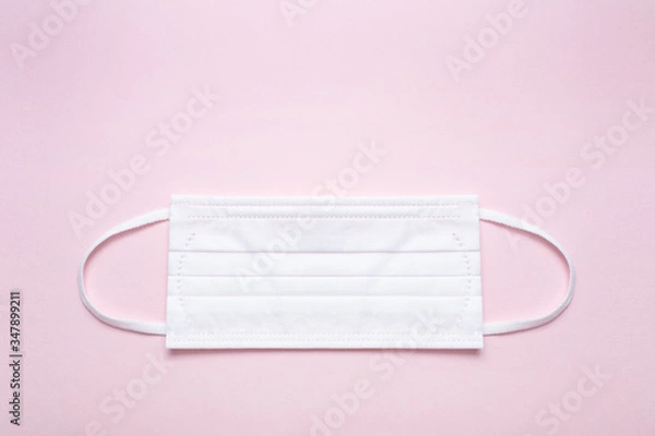 Fototapeta マスク,使い捨てマスク,予防,風邪,ピンク
