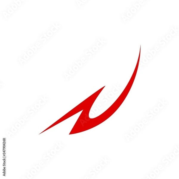 Fototapeta Lightning icon vector, Thunder Logo Icon vector Template