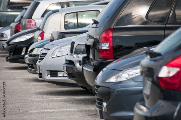 Obraz grupa samochodów