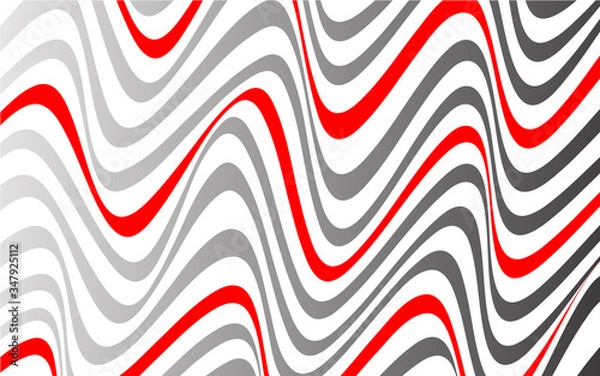Obraz striped abstract background black, red and white lines vector