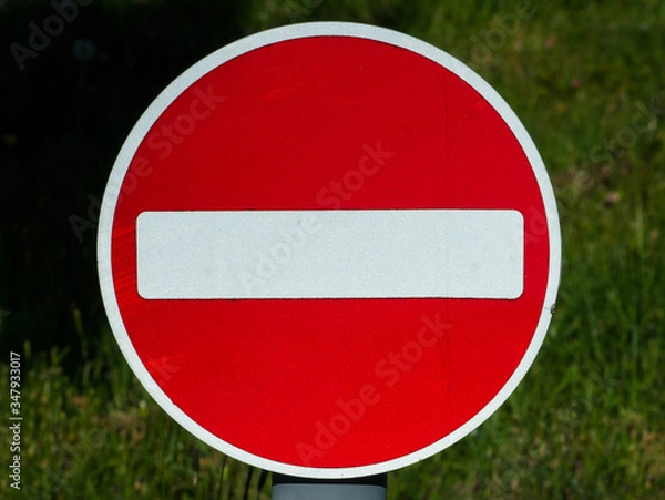 Fototapeta stop sign close up