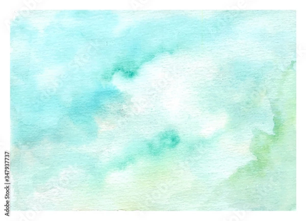 Obraz soft green watercolor texture background
