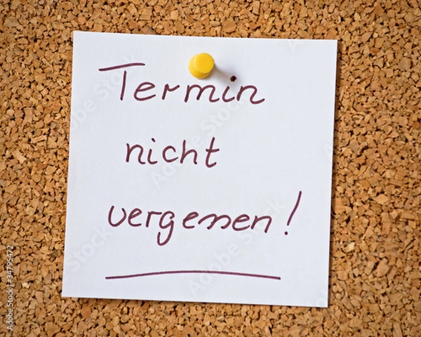 Obraz Pinnwandnotitz