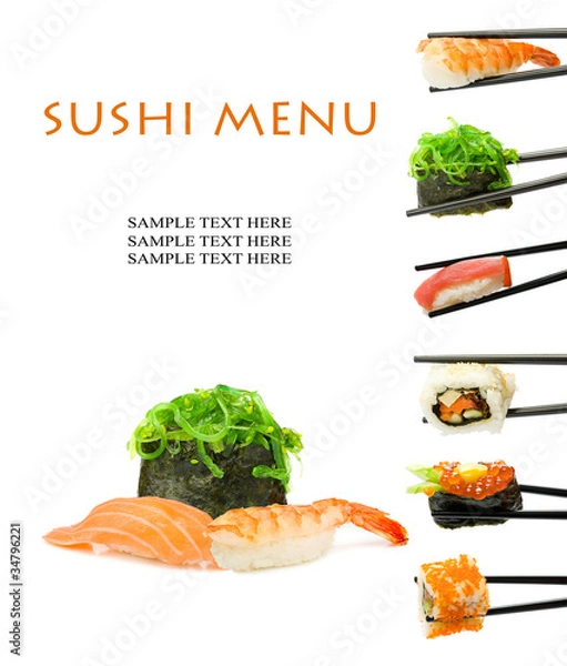 Obraz Sushi menu
