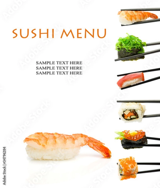 Obraz Sushi menu