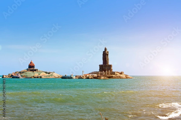 Obraz Vivekananda Rock Memorial and Thiruvalluvar Statue, Kanyakumari, India