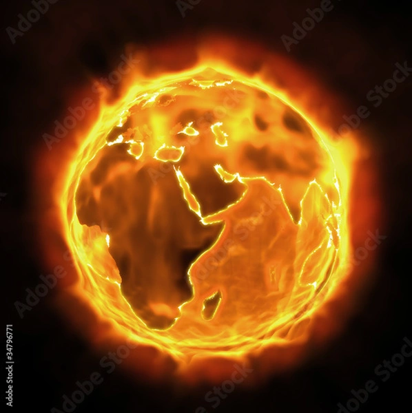 Obraz Burning Earth