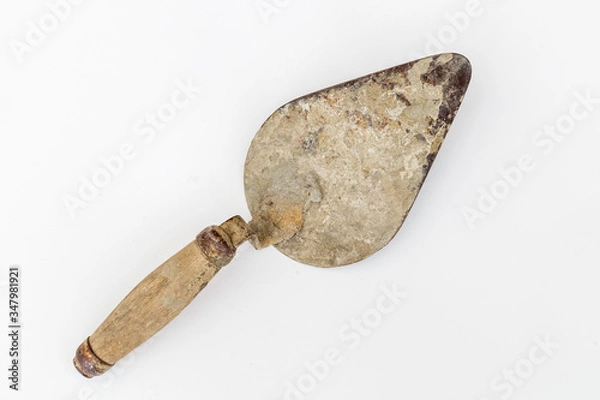 Fototapeta trowel trowel on a white background