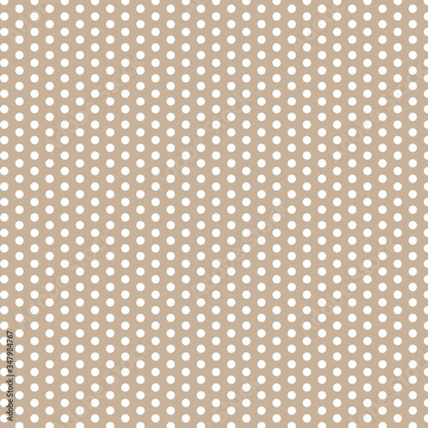 Obraz vector seamless pattern with dots in brown