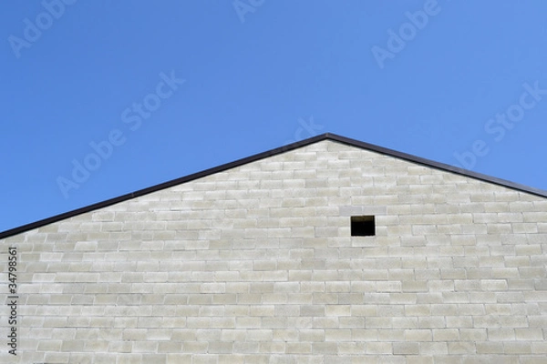 Fototapeta muro in blocchi di cemento