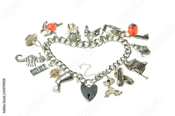 Obraz stary urok bransoletka serce