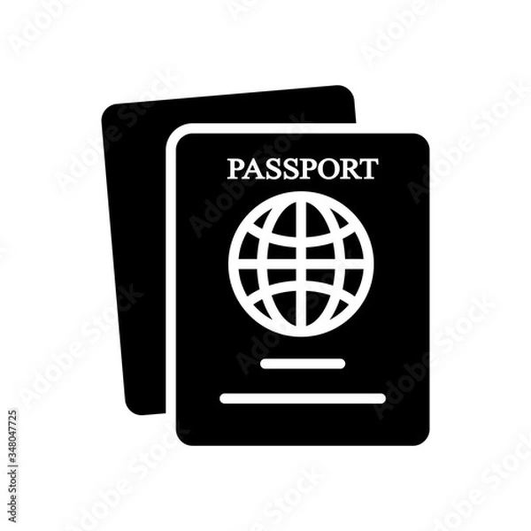 Obraz Passport Icon Design Vector Template