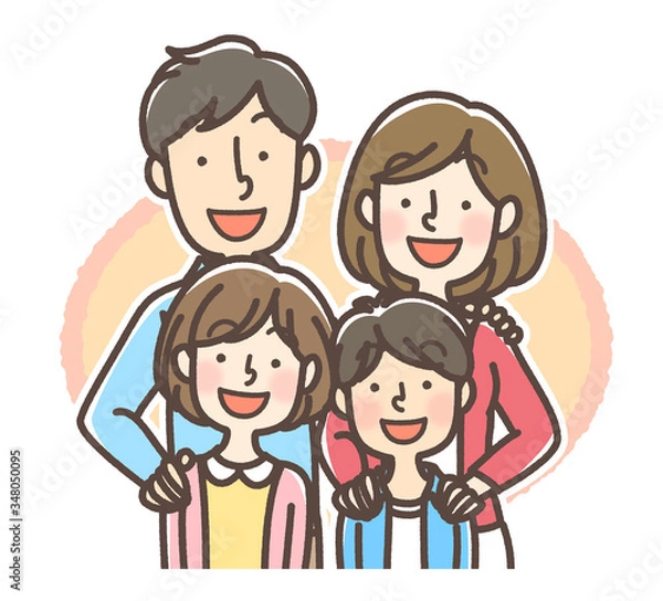 Fototapeta 一世帯家族