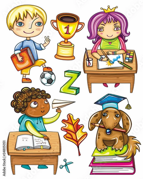 Obraz Funny schoolchildren 1