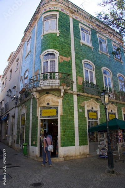 Fototapeta architecture in lagos town in algarve portugal