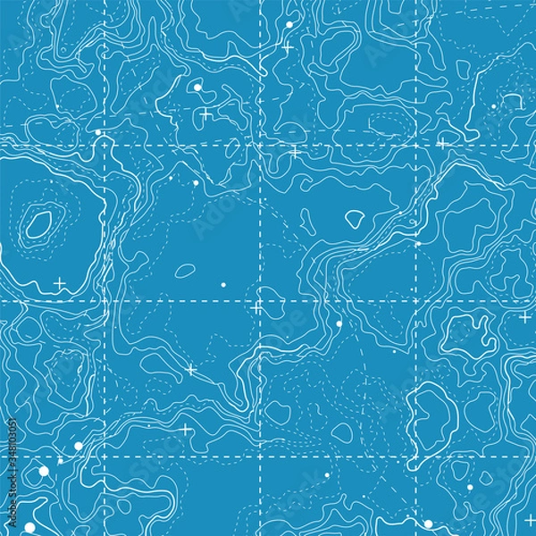 Fototapeta Abstract topographic map. Topo contour map background concept