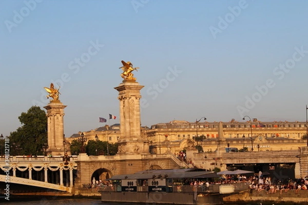 Obraz Paris en bateau