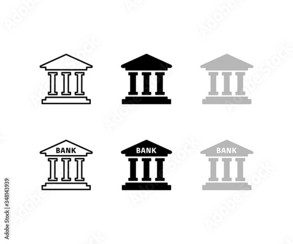 Fototapeta 銀行のアイコン／シンプル／ビジネス