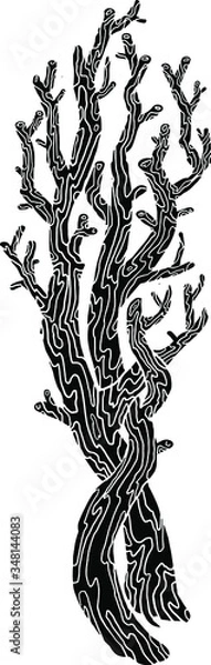 Fototapeta Twigs Symbol vector illustration