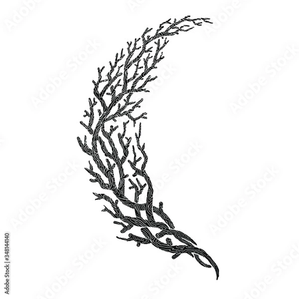 Obraz Twigs Symbol vector illustration