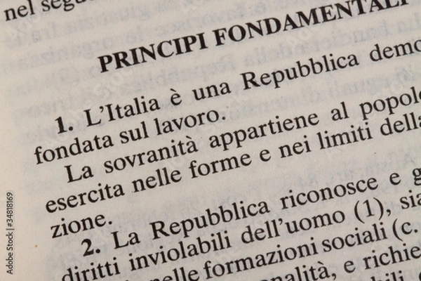 Obraz Konstytucja Włoch