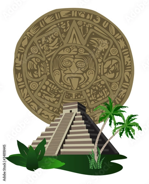 Fototapeta Mayan Pyramid