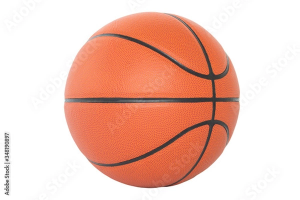 Obraz Basketball isolated on a white background