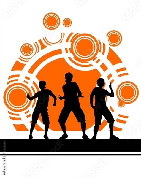 Obraz dancing silhouettes