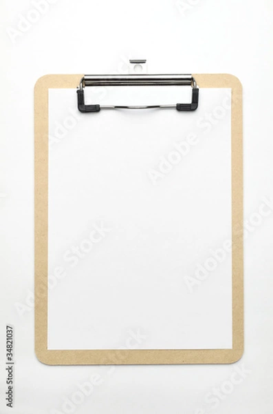 Obraz クリップボード木　無地