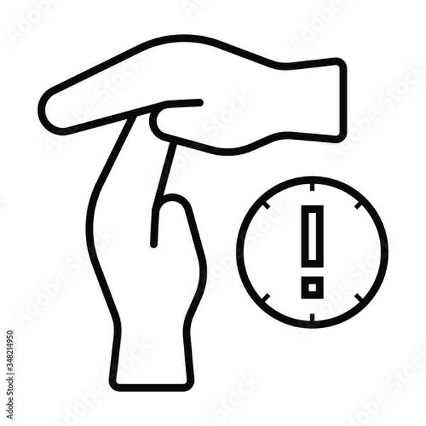 Obraz break from work icon vector