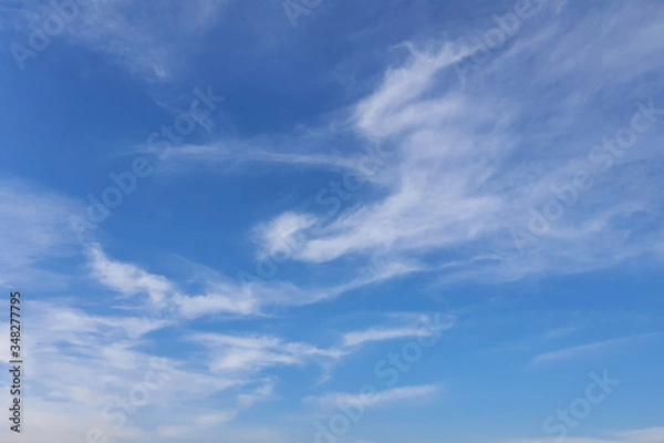 Fototapeta clouds, blue sky background design elements. Pantone Classic Blue.