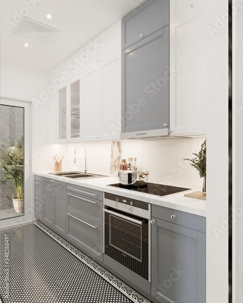 Fototapeta 3d render of home interior