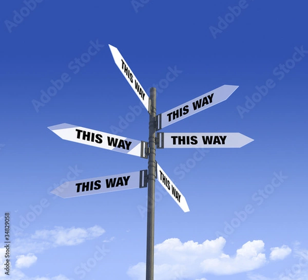 Obraz Street Signs_This Way