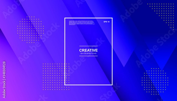 Fototapeta Minimal geometric background. Dynamic shapes composition. Eps10 vector.