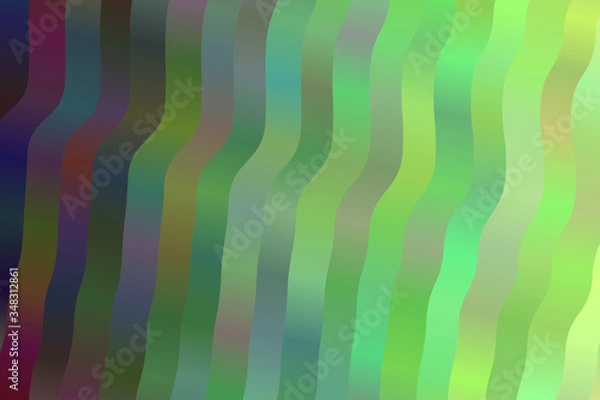 Obraz Green and purple waves vector background.