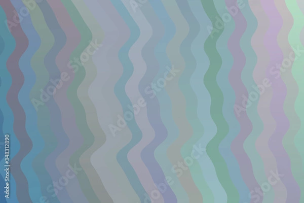 Obraz Beautiful blue waves vector background.