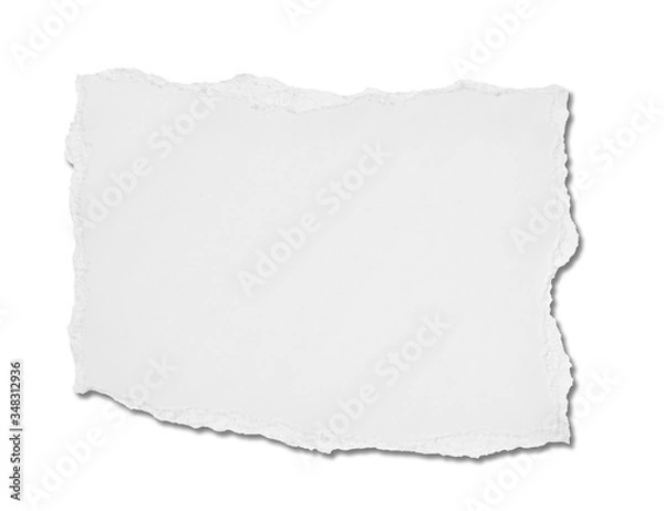 Fototapeta piece of paper note notepad note pad ripped torn tag sign message background label piece