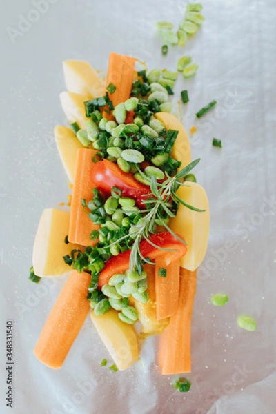 Obraz grilled vegetables in the preparation