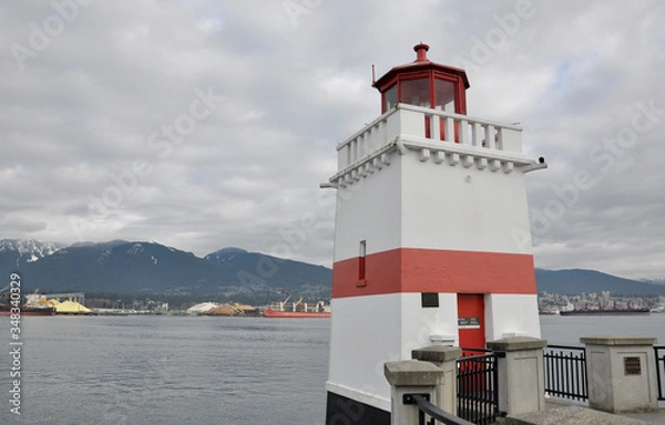 Obraz lighthouse in the Stanley Park
