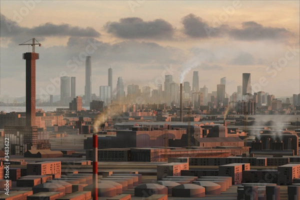 Obraz imaginary city 21