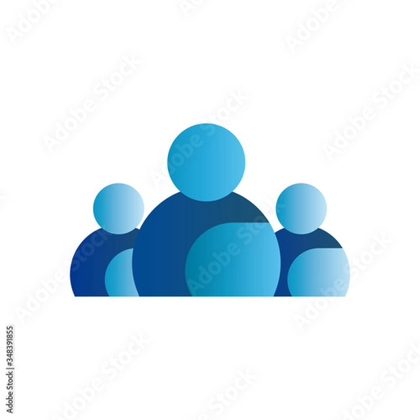 Fototapeta Avatars gradient style icon vector design