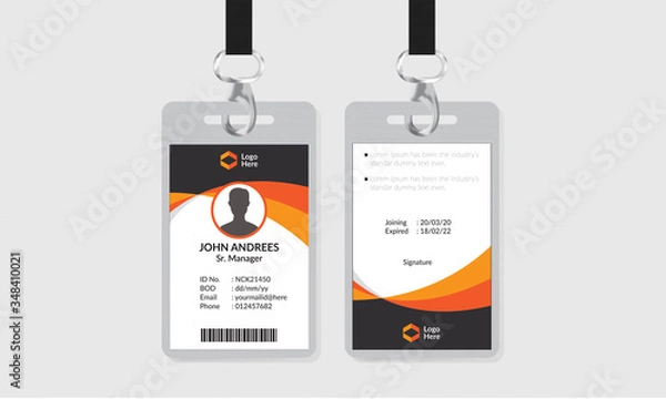 Obraz Office ID Card Template