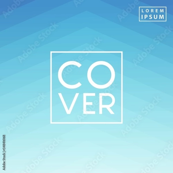Obraz Cover design background  with geometric shape and gradient color
