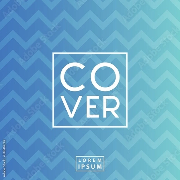 Obraz Cover design background  with geometric shape and gradient color