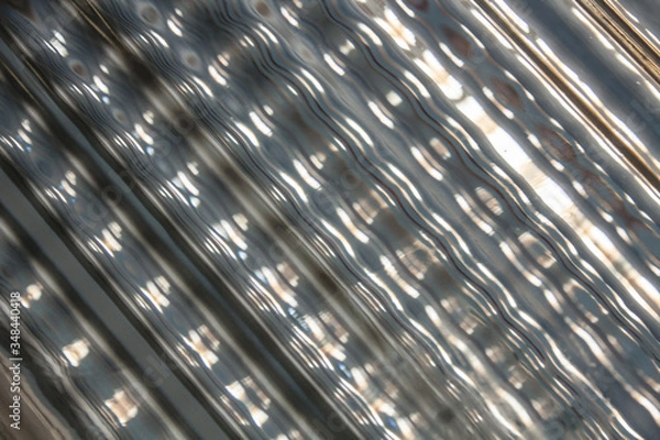 Fototapeta Close up abstract translucent glass background. Opaque glass texture. ornamental glass brick. Pattern background