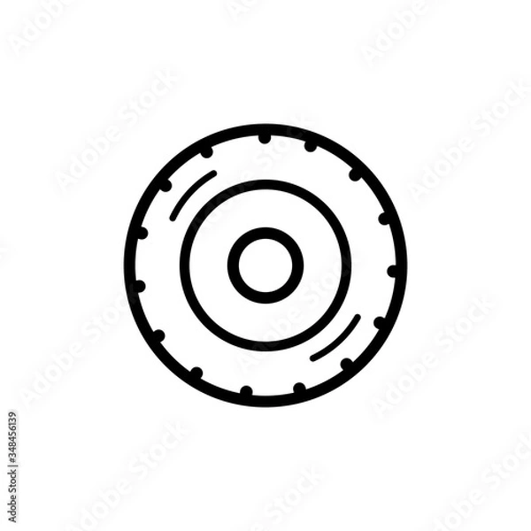 Fototapeta Tyre Icon Design Vector Template