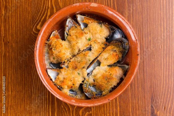 Obraz Cozze gratinate